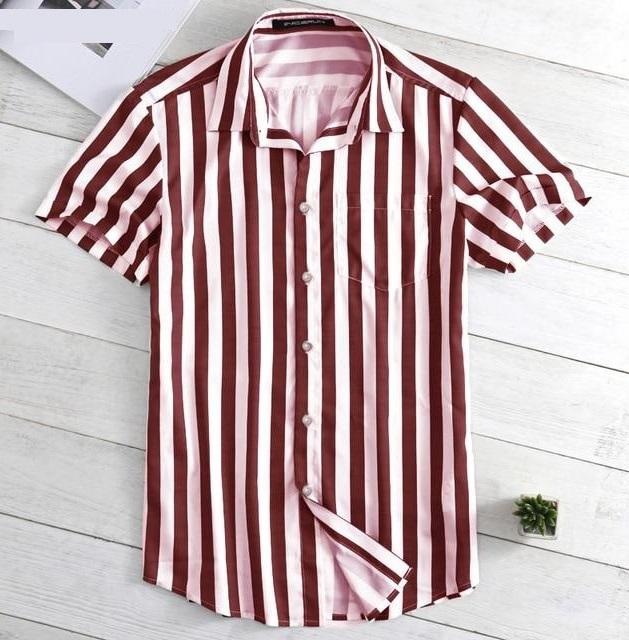 Men shirts, striped thin (Red, Yellow & Grey) CIRCUS STORE