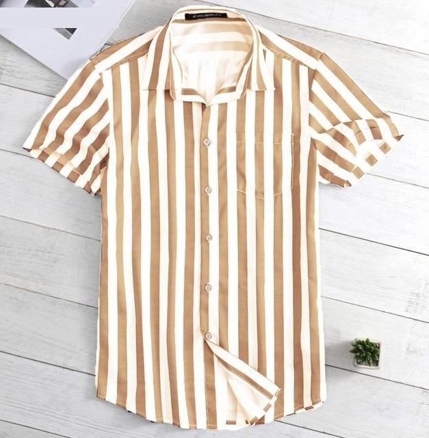 Men shirts, striped thin (Red, Yellow & Grey) CIRCUS STORE