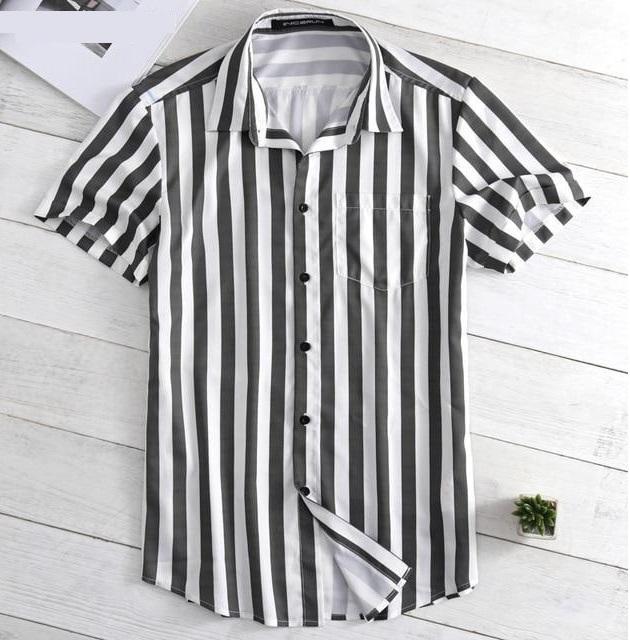 Men shirts, striped thin (Red, Yellow & Grey) CIRCUS STORE