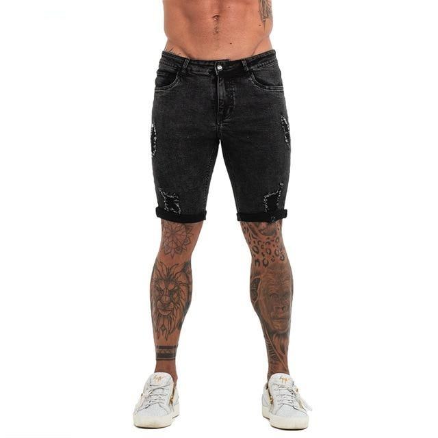 Ripped shorts denim (Light blue, grey, black, dark blue, white & white ripped) CIRCUS STORE