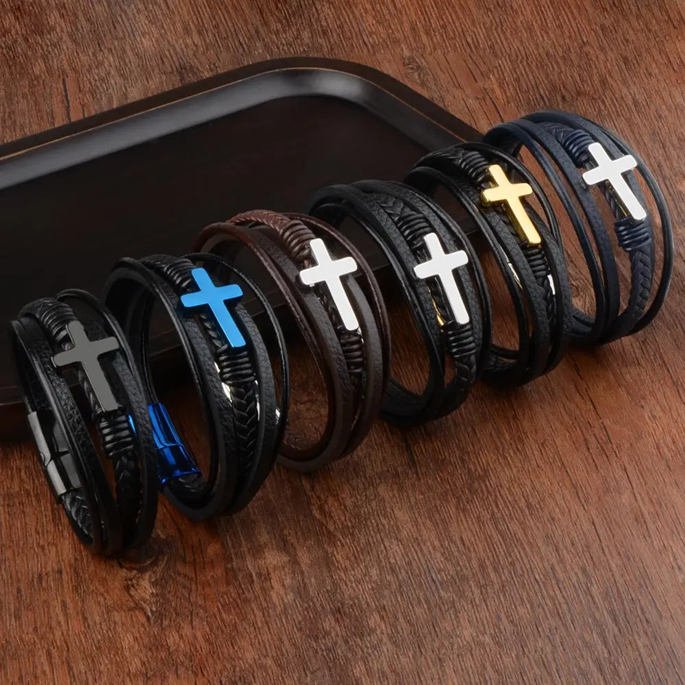 Cross Bracelets Men