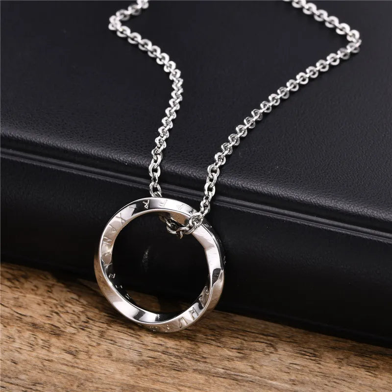 Round Pendant Necklaces for Men