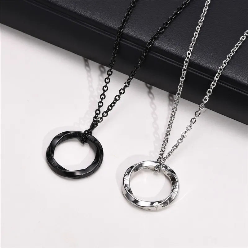 Round Pendant Necklaces for Men