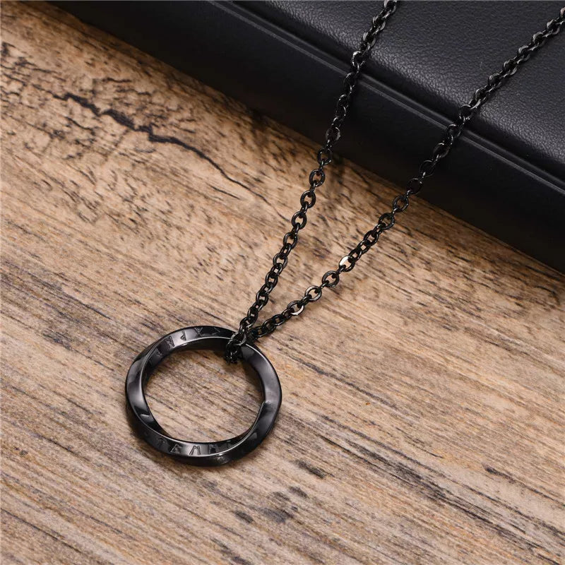 Round Pendant Necklaces for Men