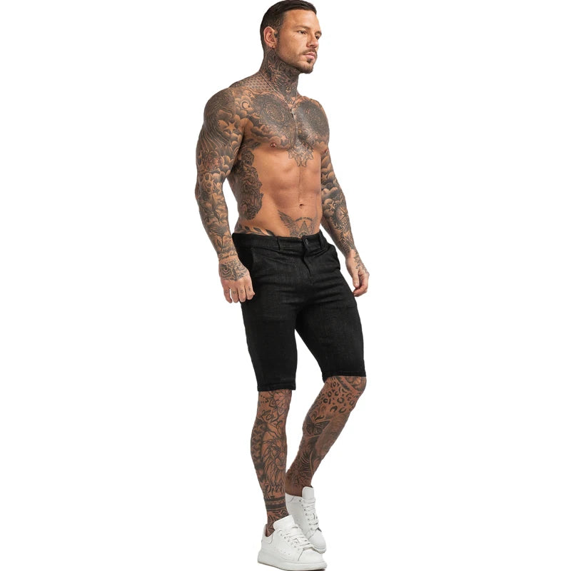 Mens Black Chino Shorts