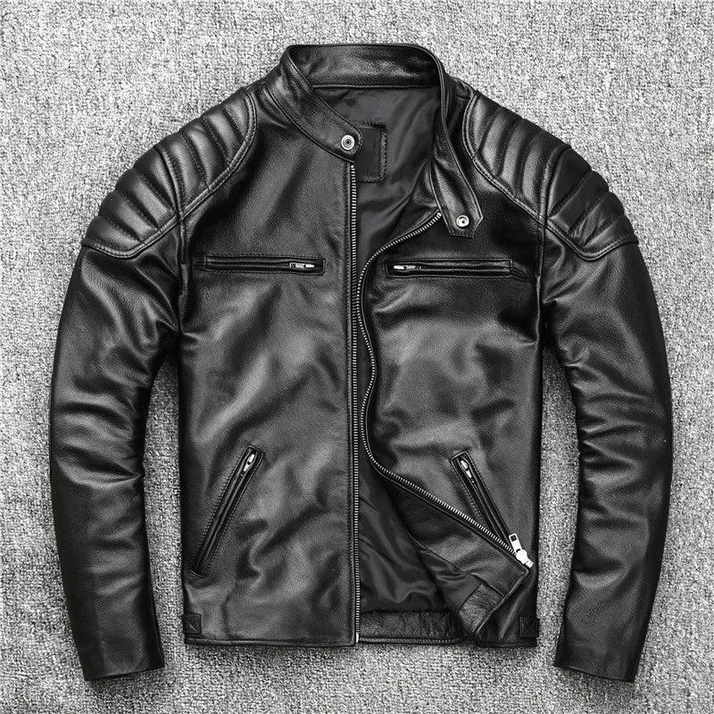 Black Leather Jacket Men