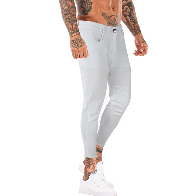 Stretchy Wiast Male Denim Pants