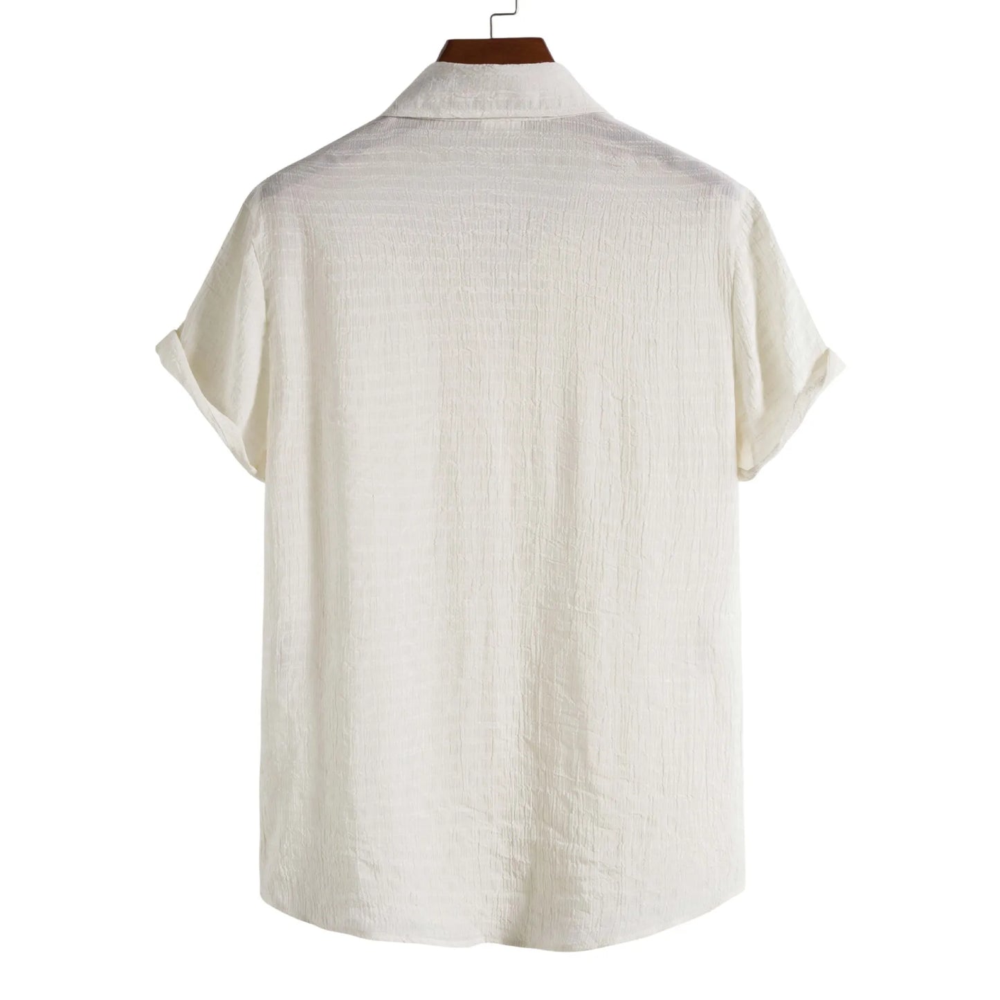 Mens Solid Color White Shirts