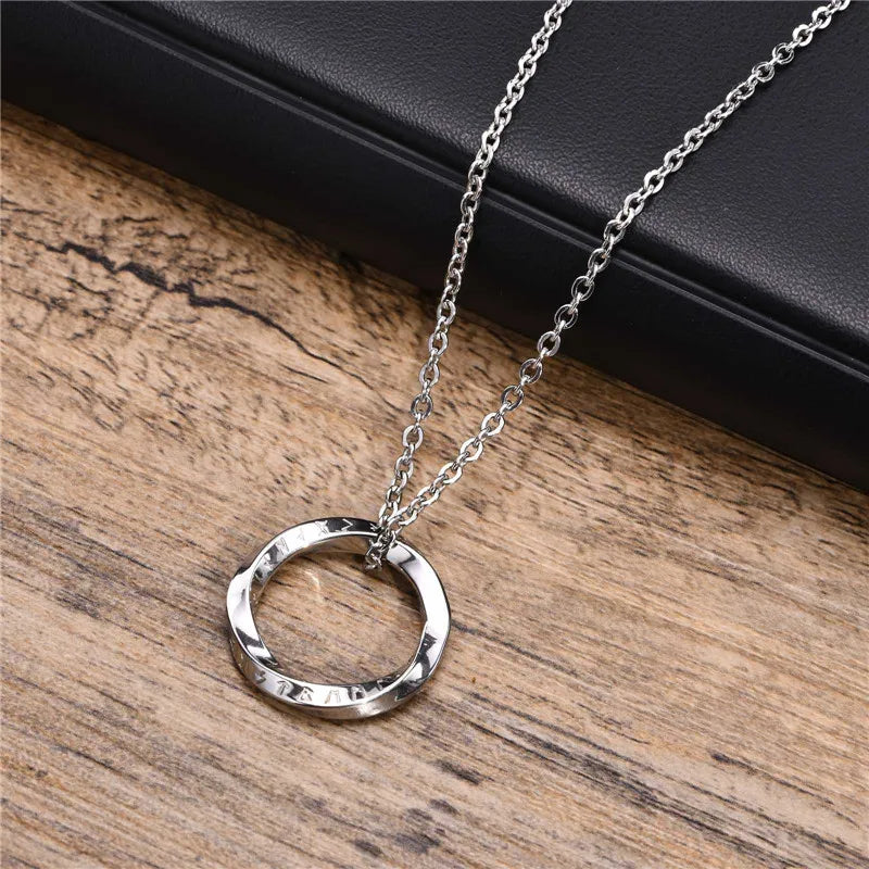 Round Pendant Necklaces for Men