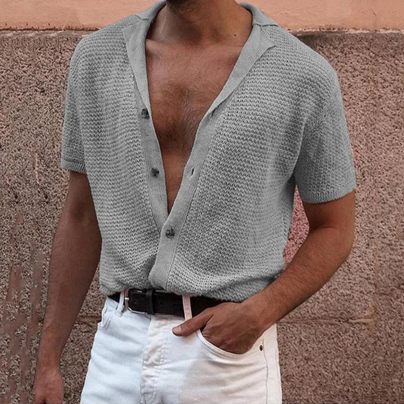 Men Mesh Shirts with Holes