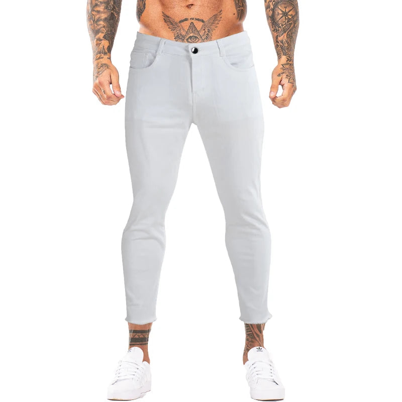 Stretchy Wiast Male Denim Pants