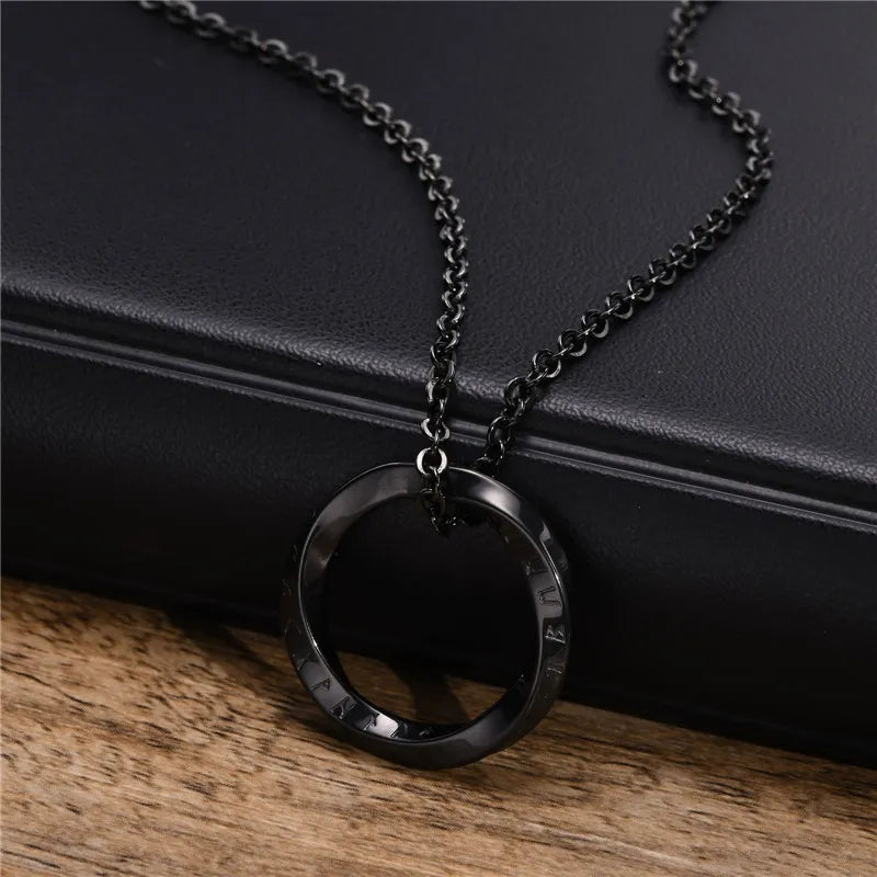 Round Pendant Necklaces for Men