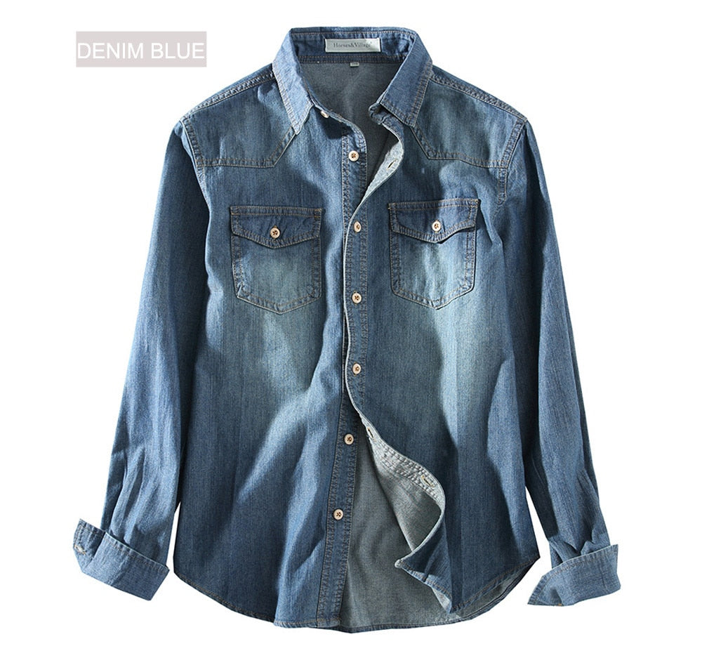 Denim shirts, long sleeve. Several colors CIRCUS STORE