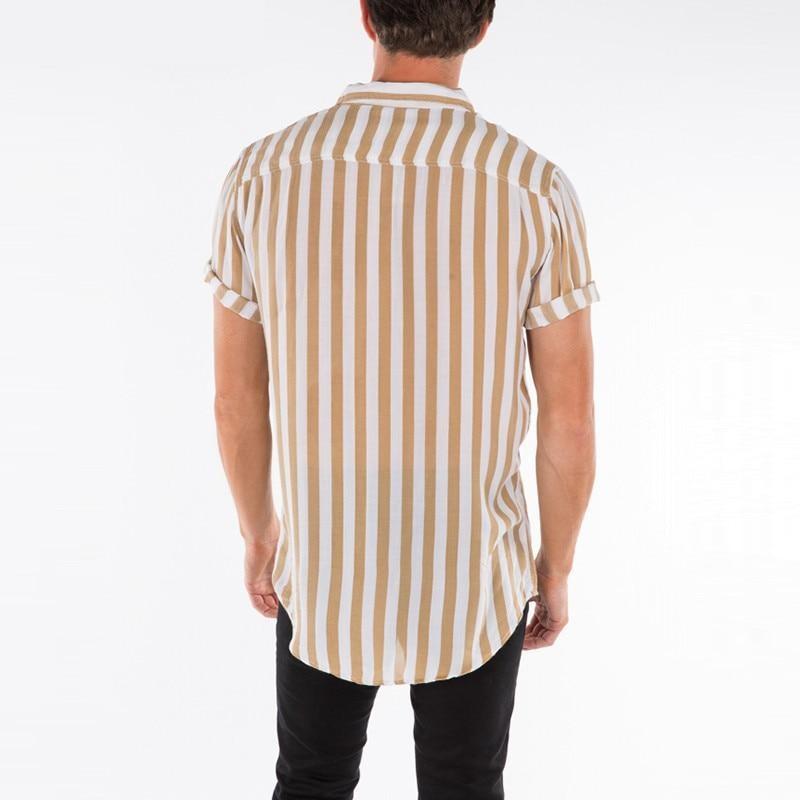 Men shirts, striped thin (Red, Yellow & Grey) CIRCUS STORE